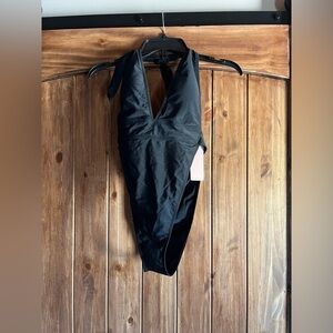 Micas bathing suit one piece NWT size L cheeky high cut